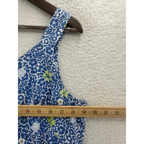 So Blue Sigrid Olsen Sleeveless Dress Women's Blue Multi Floral Size 12 - Picture 5 of 12